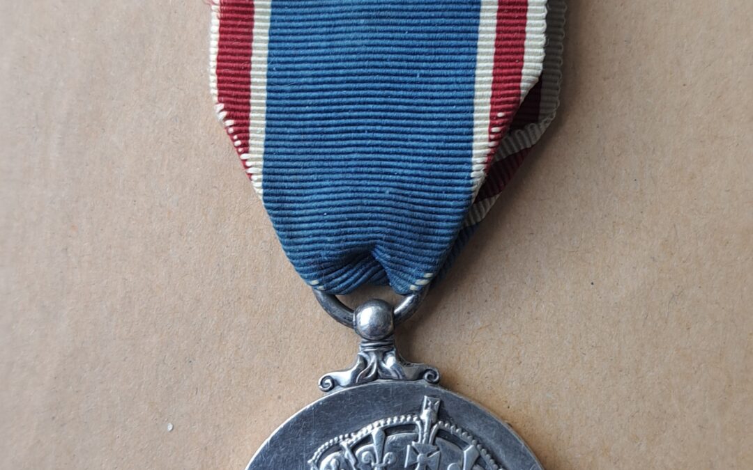 Coronation Medal awarded RQMS Raymond Bateman, 1st Bucks Battalion, 1937.