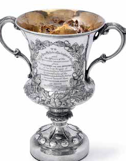 Silver Presentation Cup to the Royal Bucks Yeomanry, June 1864