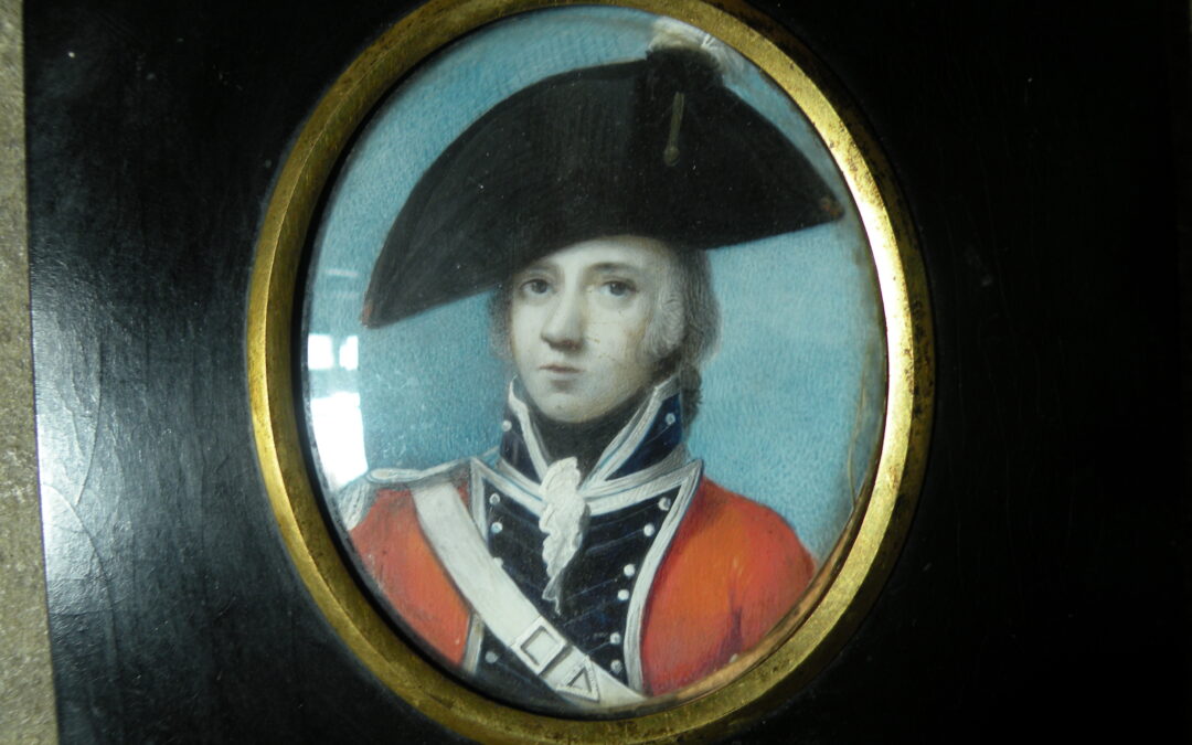 Miniature of an Officer of the Royal Bucks King’s Own Militia, c. 1800 by William Dudman
