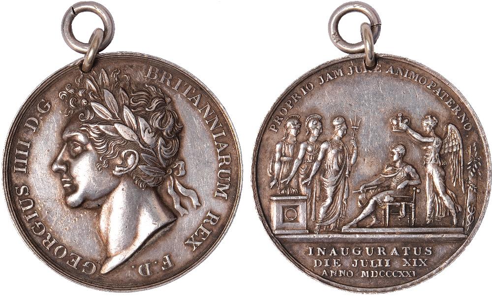 King George IV Coronation Medal of the Bucks Yeomanry Cavalry, 1821